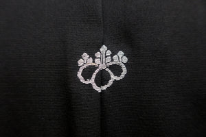 Haori Jacket Vintage(1950-1980) Black Flower Silk #8726J4