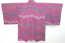 Load image into Gallery viewer, Haori Jacket Vintage(1950-1980) Ash Purple Maple Leaf Silk #8314C3
