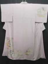 Load image into Gallery viewer, Kimono Pale Lavender Hand painted Gion Matsuri Tall Silk #8273C1
