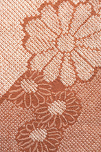 Load image into Gallery viewer, Haori Jacket Vintage(1950-1980) Vermillion Full Shibori Chrysanthemum Silk #8428E1
