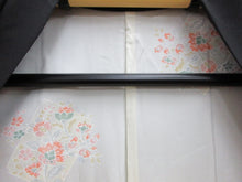 Load image into Gallery viewer, Haori Jacket Vintage(1950-1980) Black Chrysanthemum Maple Folding Fan Silk #7848L3
