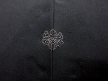 Load image into Gallery viewer, Haori Jacket Vintage(1950-1980) Black Chrysanthemum Maple Folding Fan Silk #7848L3
