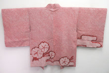 Load image into Gallery viewer, Haori Jacket Vintage(1950-1980) Red Full Shibori Ume Kumodori Silk #8392D3
