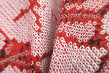 Load image into Gallery viewer, Haori Jacket Vintage(1950-1980) Red Full Shibori Ume Kumodori Silk #8392D3
