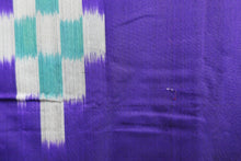 Load image into Gallery viewer, Haori Jacket Vintage(1920-1950) Purple Abstract art Meisen Long Silk #8579G2

