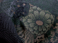 Load image into Gallery viewer, Haori Jacket Vintage(1950-1980) Black Chrysanthemum Silk #7702J4
