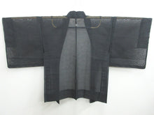 Load image into Gallery viewer, Haori Jacket Vintage(1950-1980) Black See-Through Tree Silk #7759K2
