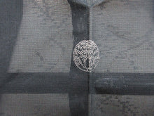 Load image into Gallery viewer, Haori Jacket Vintage(1950-1980) Black See-Through Tree Silk #7759K2
