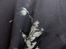 Load image into Gallery viewer, Haori Jacket Vintage(1950-1980) Black Abstract art Flower Silk #7935M3
