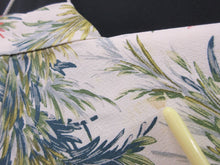 Load image into Gallery viewer, Haori Jacket Vintage(1950-1980) White Leaf Silk #7802K5
