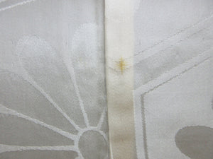 Haori Jacket Vintage(1950-1980) Black Gold Silver Flower Silk #7937M3