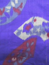 Load image into Gallery viewer, Haori Jacket Vintage(1920-1950) Purple Bellflower Meisen Long Silk #7761K2
