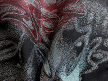 Load image into Gallery viewer, Haori Jacket Vintage(1950-1980) Black Gold Silver Flower Silk #7937M3
