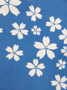 Kimono Blue Cherry Blossom Synthetic #8149B1