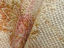 Load image into Gallery viewer, Haori Jacket Vintage(1950-1980) Yellow brown Full Shibori Leaf Silk #7939M3
