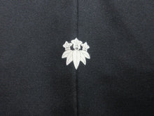 Load image into Gallery viewer, Haori Jacket Vintage(1950-1980) Black Cloud Flower Silk #7709J5
