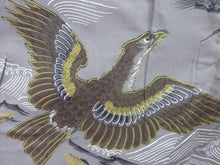 Load image into Gallery viewer, Men&#39;s Haori Vintage(1950-1980) Blackish Blue Eagle Wool #7983M5
