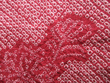 Load image into Gallery viewer, Haori Jacket Vintage(1950-1980) Red Full Shibori Peony Silk #7942M3
