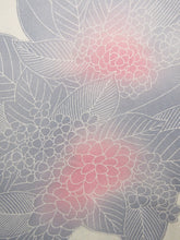 Load image into Gallery viewer, Haori Jacket Vintage(1950-1980) Cream white Light Gray Ajisai Silk #7947M3
