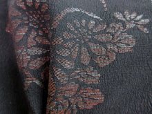 Load image into Gallery viewer, Haori Jacket Vintage(1920-1950) Black Peony Maple Leaf Ukiyoe Silk #7989M5
