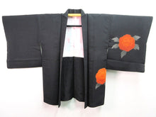 Load image into Gallery viewer, Haori Jacket   Black    Camelia Rinzu   #55
