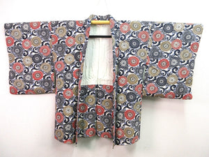 Haori Jacket   White   Full bloom Chrysanthemum    #82