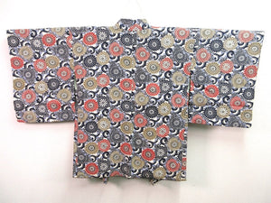Haori Jacket   White   Full bloom Chrysanthemum    #82