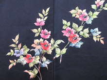 Load image into Gallery viewer, Haori Jacket   Black   Fully Embroidered  Lily   #46
