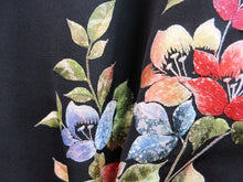 Load image into Gallery viewer, Haori Jacket   Black   Fully Embroidered  Lily   #46

