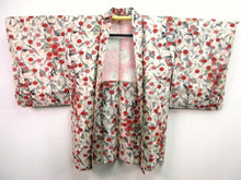 Load image into Gallery viewer, Haori Jacket Vintage(1920-1950) Cream White    Meisen Flower.    #58
