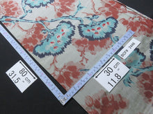 Load image into Gallery viewer, BCF#2446 Silk Kimono Fabric Vintage(1920-1950) Meisen  Pine Tree   Gray    80cm (31.5in)
