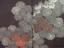 Load image into Gallery viewer, Haori Jacket Vintage(1950-1980)  Black   Glinting Elegant Chrysanthemum  #53
