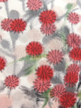 Load image into Gallery viewer, Haori Jacket Vintage(1920-1950) Cream White    Meisen Flower.    #58
