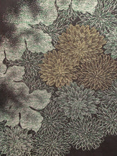 Load image into Gallery viewer, Haori Jacket Vintage(1950-1980)  Black   Glinting Elegant Chrysanthemum  #53
