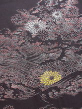 Load image into Gallery viewer, Haori Jacket   Black    Glinting Flower Wave  #84
