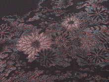 Load image into Gallery viewer, Haori Jacket   Black    Glinting Flower Wave  #84
