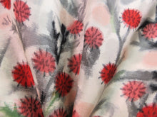 Load image into Gallery viewer, Haori Jacket Vintage(1920-1950) Cream White    Meisen Flower.    #58
