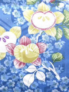 Haori Jacket Vintage(1920-1950) Light Blue    Rinzu Flower   #96