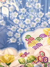Load image into Gallery viewer, Haori Jacket Vintage(1920-1950) Light Blue    Rinzu Flower   #96
