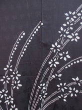 Load image into Gallery viewer, Haori Jacket   Black   Swaying Shibori Flower   #86
