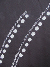 Load image into Gallery viewer, Haori Jacket   Black   Swaying Shibori Flower   #86
