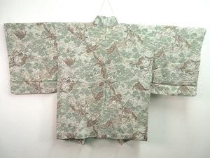 Haori Jacket  Light Gray    Plum blossom Tree Scenery  #73