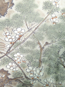 Haori Jacket  Light Gray    Plum blossom Tree Scenery  #73