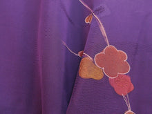 Load image into Gallery viewer, Haori Jacket   Purple    Plum blossom Branch   #74
