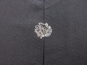 Haori Jacket Vintage(1950-1980)  Black    Flower    #100