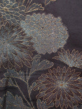 Load image into Gallery viewer, Haori Jacket   Black Gold   Glinting Chrysanthemum Paulownia  #79
