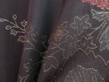 Load image into Gallery viewer, Haori Jacket   Black Gold   Glinting Chrysanthemum Paulownia  #79
