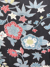 Load image into Gallery viewer, Haori Jacket   Black    Camellia Maple Leaf   #80
