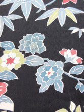 Load image into Gallery viewer, Haori Jacket   Black    Camellia Maple Leaf   #80
