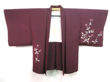 Load image into Gallery viewer, Haori Jacket   Maroon    Rinzu Flower   #106
